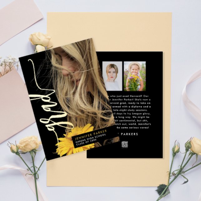 Anuncio moderno de foto de graduado simple y elega (Subido por el creador)