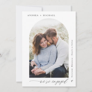 Anuncio Moderno Elegante Arco Foto Boda Compromiso