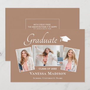 Anuncio Moderno Elegante Graduación Fotográfica Tono Ter