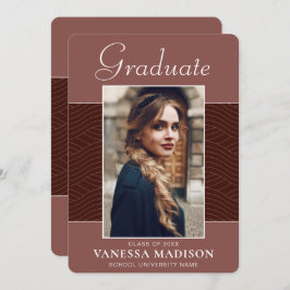 Anuncio Moderno | Elegante Script Terracotta 1 Foto Grad