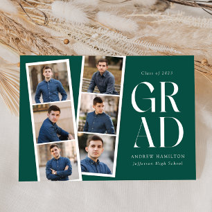 Anuncio Moderno Filmstrip Green 6 Photo Graduation