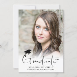 Anuncio Moderno guión simple manuscrito Graduado 2 Foto