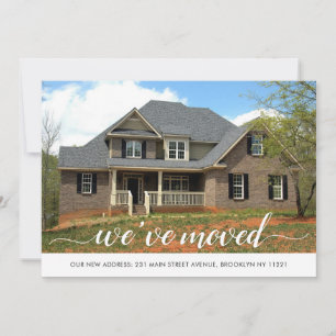 Anuncio Moderno hemos movido el cambio de dirección de la