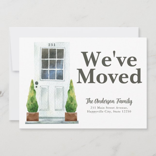 Anuncio Moderno hemos movido las plantas de las puertas de (Anverso)