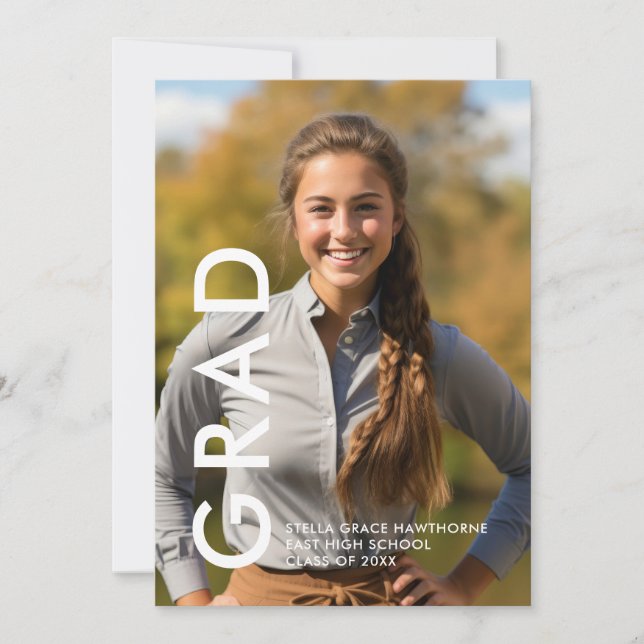 Anuncio Moderno Minimal Audaz Grad  (Anverso)