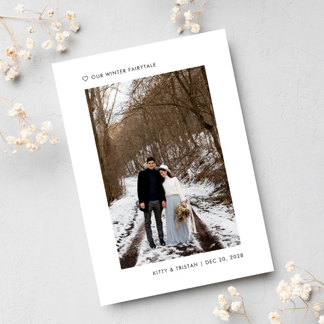Anuncio Moderno Mínimo Que Hemos Elegido Boda De Invierno  (Subido por el creador)