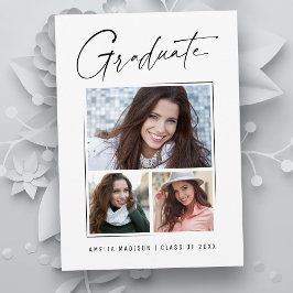 Anuncio Moderno Mínimo Único Guión De Tinta Graduado 3 Fot