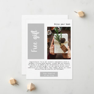 Anuncio Moderno Negocio Gris Regalo gratuito Correo electr