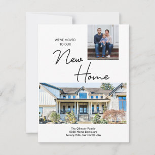 Anuncio Moderno Nos hemos mudado a nuestra nueva casa Foto