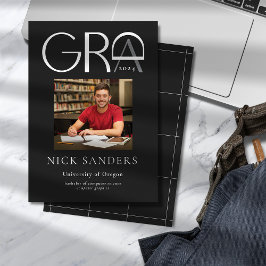 Anuncio Moderno Photo Graduation College Black