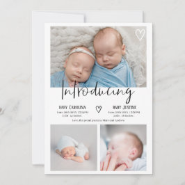 Anuncio Moderno presentando guión 3 foto nacimiento de mel