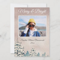 Moderno, simple, Rosa mínimo, Navidades de oro. Fo