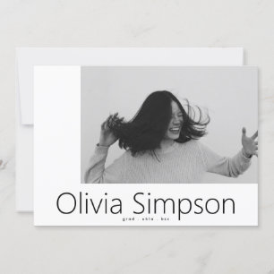 Anuncio Moderno y Bordeado Simple Foto Blanca Grad Onyx Ne