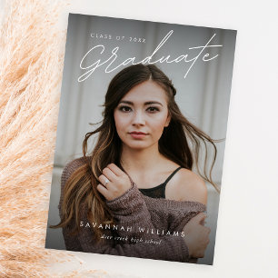 Anuncio Moderno y moderno guión simple dos Graduación de f