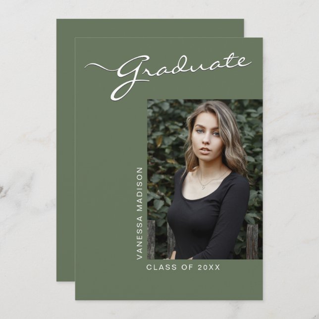 Anuncio Moderno y sencillo | 1 Grado de fotografía (Anverso / Reverso)