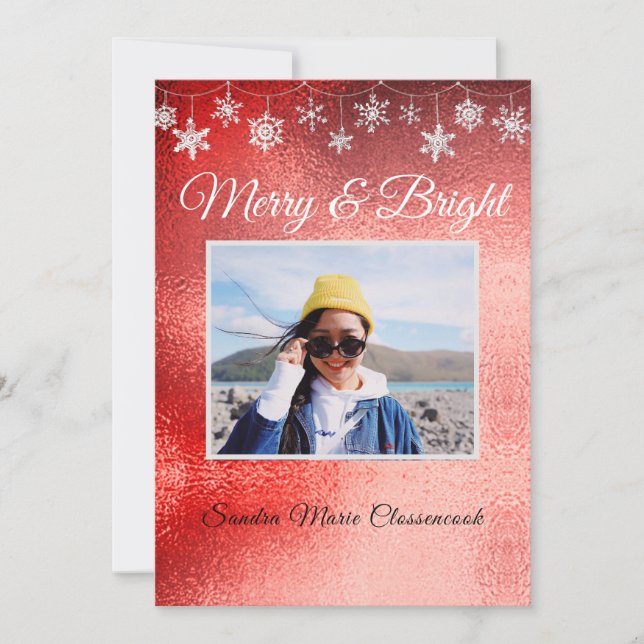 Anuncio Modernos Navidades rojos mínimos metálicos (Anverso)