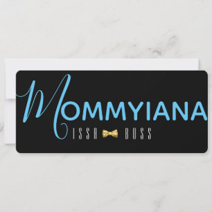 Anuncio Mommyiana  Issa Boss  Baby Shower negro y azul
