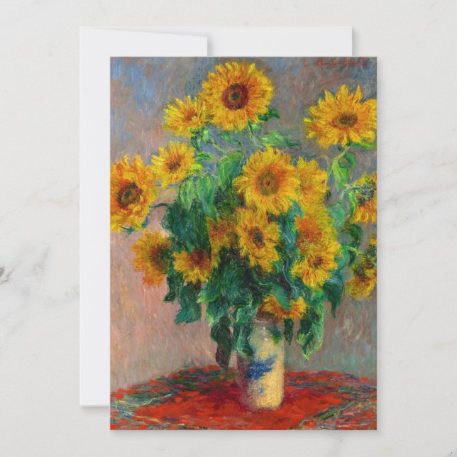 Anuncio Monet Sunflowers (Anverso)