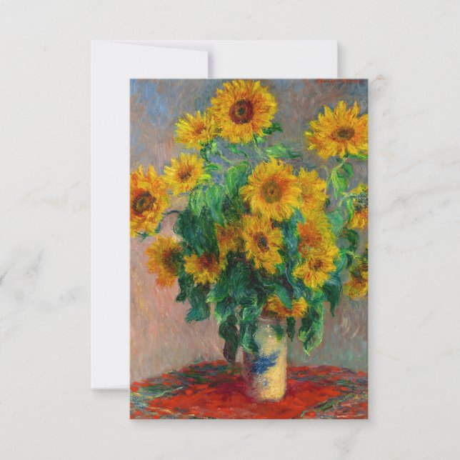 Anuncio Monet Sunflowers (Anverso)