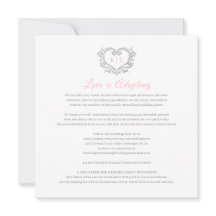 Monograma de corazón transmisión en vivo boda amor