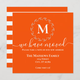 Anuncio Monograma de Corona Blanca Naranja Negrita Nos Hem