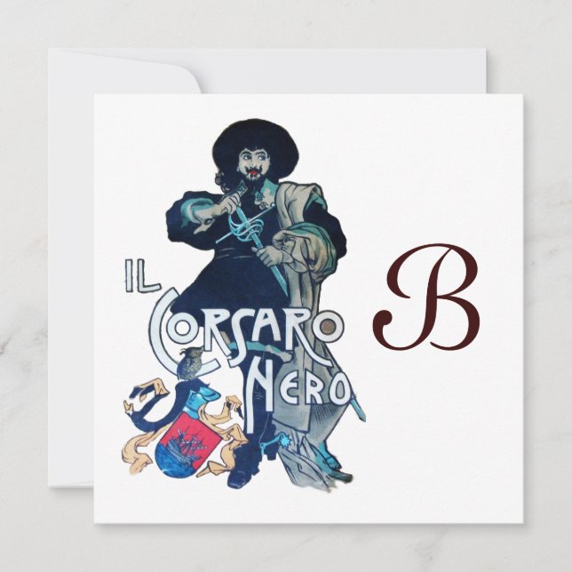 Anuncio MONOGRAMA DE CORSARIO NEGRO, blanco (Anverso)