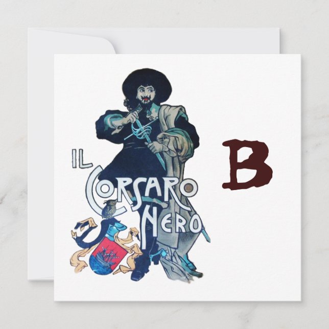 Anuncio MONOGRAMA DE CORSARIO NEGRO, blanco (Anverso)