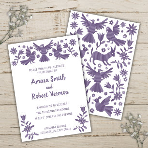 ANUNCIO MORADO OTOMI MEXICANO ANNOUNCEMENT