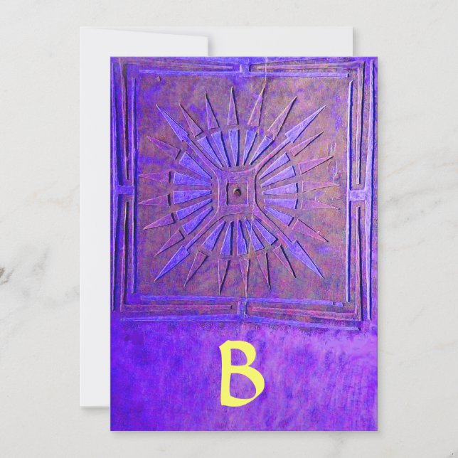 Anuncio MORNING STAR MONOGRAM , azul brillante, amarillo (Anverso)