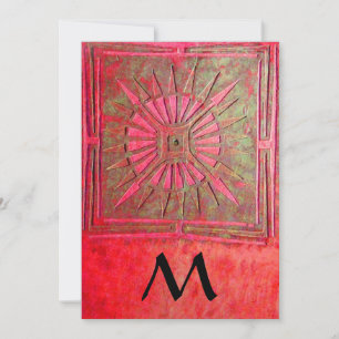 Anuncio MORNING STAR MONOGRAM , rojo vivo antiguo