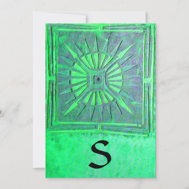 Anuncio MORNING STAR MONOGRAM , verde claro brillante (Anverso)