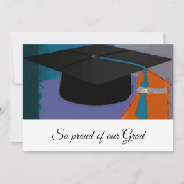 Anuncio Mortero gráfico moderno de graduación mortero mora