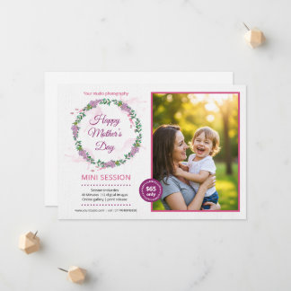 Anuncio Mother's day mini session template