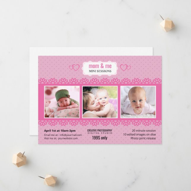 Anuncio Mother's day Photography mini session template (Anverso/Reverso In Situ)