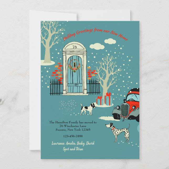 Anuncio móvil de puerta principal de Navidad de in (Anverso)