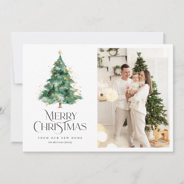 anuncio móvil de texto de árbol de Navidad (Anverso)