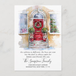 Anuncio Movimiento de puertas de Navidades de acuarela