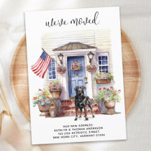 Movimiento patriótico de perros del labrador negro