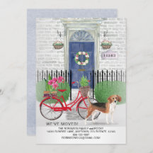 Moving Beagle Dog Bicycle Dog Dog New Home