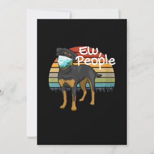 Anuncio Mujeres Rottweiler Puppy con Máscara - Ew People -