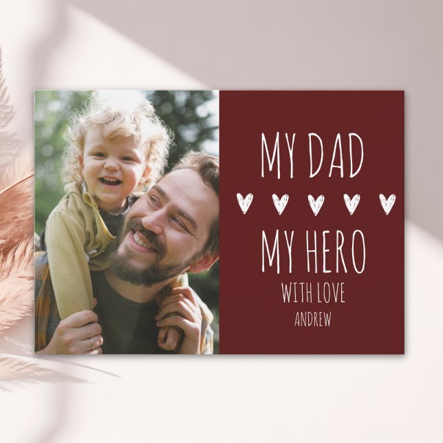 Anuncio My Dad My Hero Scrip Photo Red (Subido por el creador)