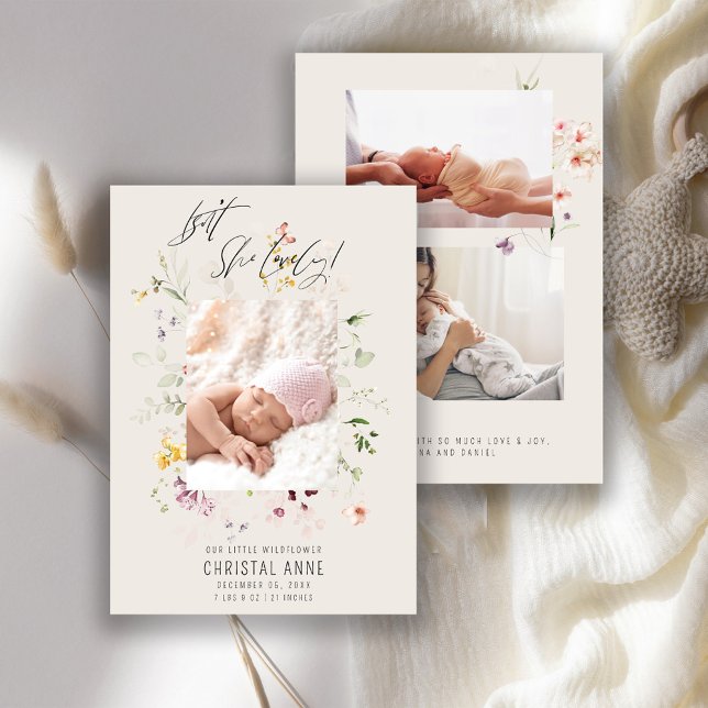 Anuncio Nacimiento de Chica  de Collage de fotos Marfil-Wi (Subido por el creador)