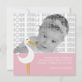 Anuncio Nacimiento de cigüeña