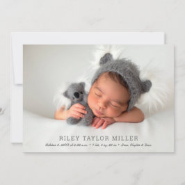 Anuncio Nacimiento de la foto de mi bebé dulce