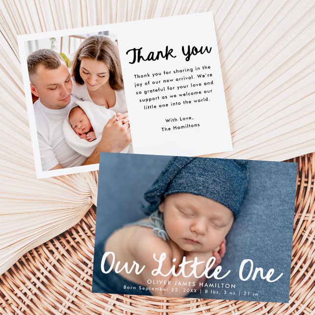 Anuncio Nacimiento de la foto manuscrita de nuestro pequeñ (Subido por el creador)