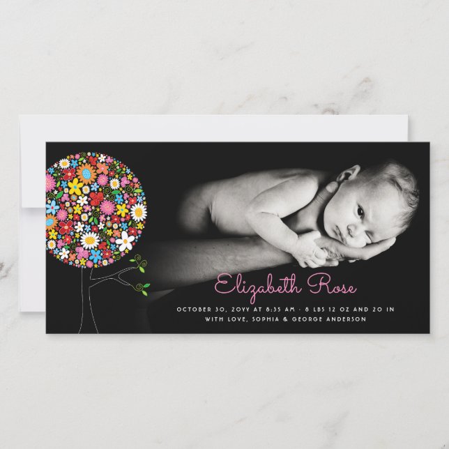 Anuncio Nacimiento de las floridas de primavera del árbol  (Anverso)