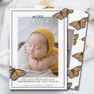 Anuncio Nacimiento de mariposa