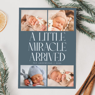 Anuncio Nacimiento de Milagro Pequeño en Navidad Pizarra A