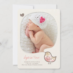 Anuncio Nacimiento de niña con pollito caprichoso en damas