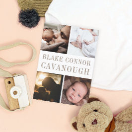 Anuncio Nacimiento fotográfico de nombre clásico